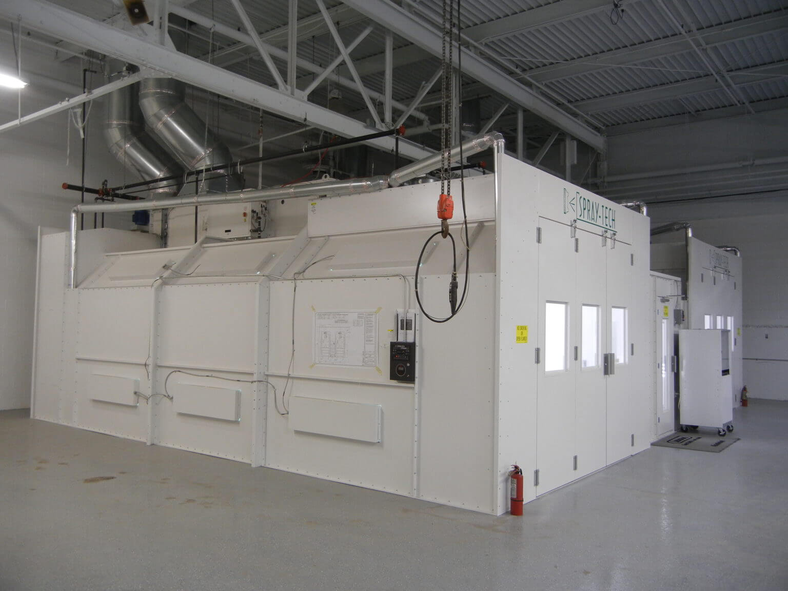 Power Semi Downdraft Paint Booth (Single Wall) Spray Tech