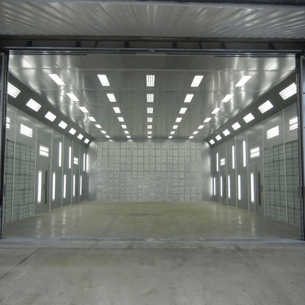 Farm equipment large paint booth