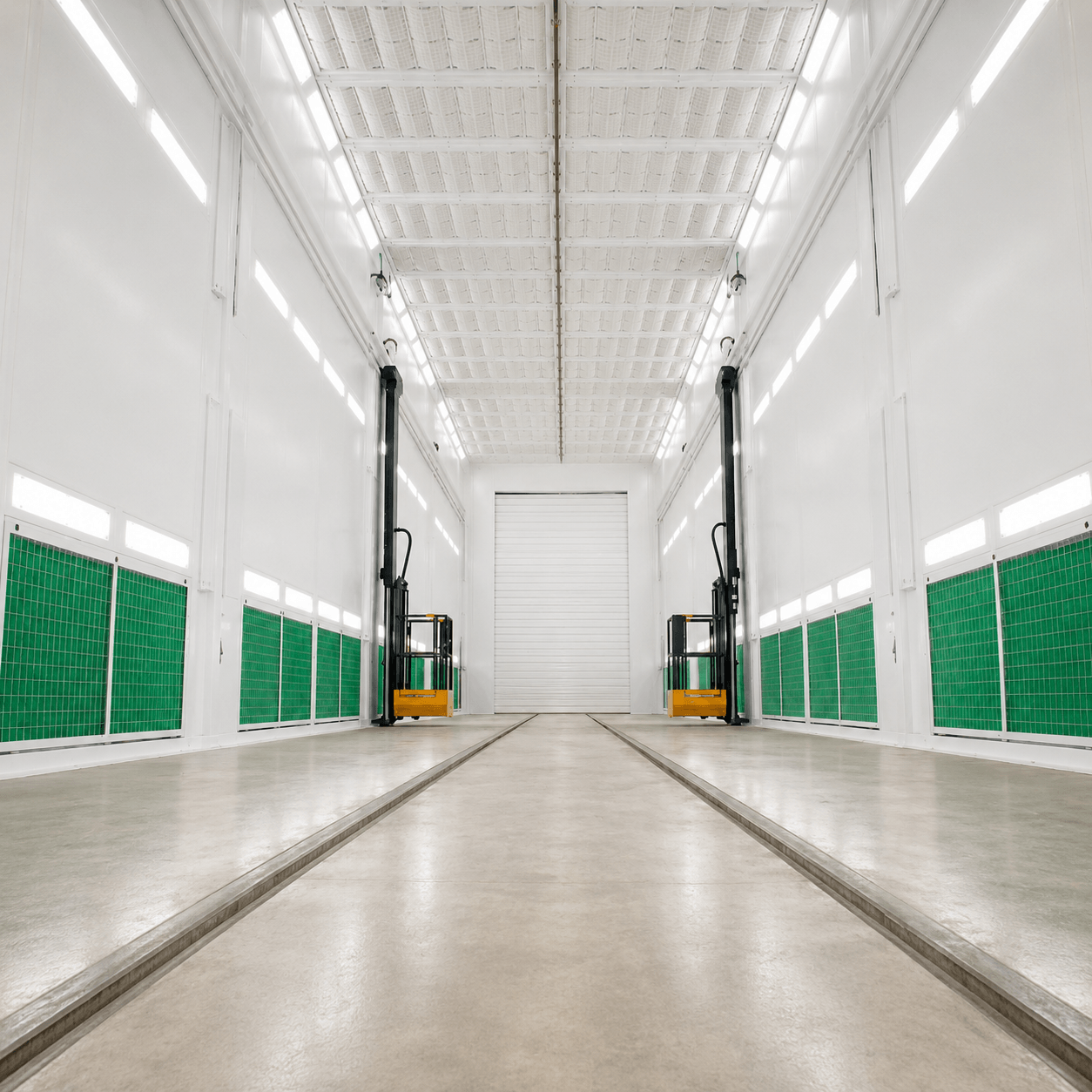 Large Paint Booth From Spray-Tech good for trucks and large equipement